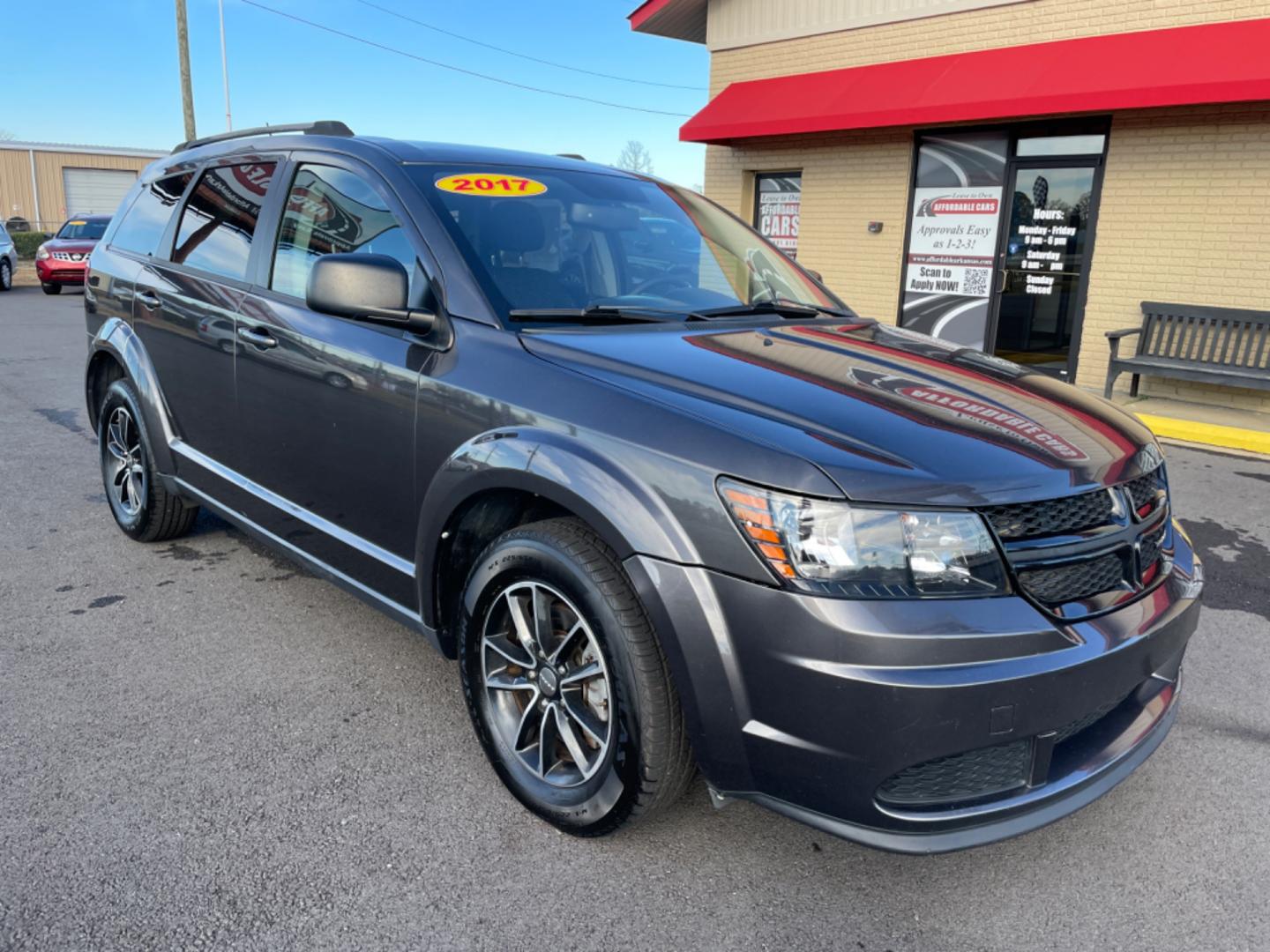 2017 Gray Dodge Journey (3C4PDCAB5HT) with an 4-Cyl, 2.4 Liter engine, Auto, 4-Spd AutoStick transmission, located at 8008 Warden Rd, Sherwood, AR, 72120, (501) 801-6100, 34.830078, -92.186684 - Photo#1